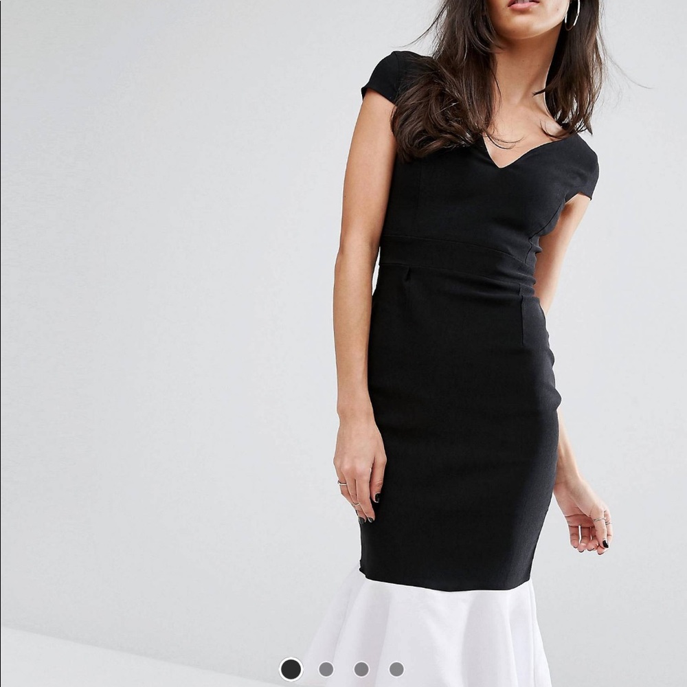 Vesper black and white midi, never worn!